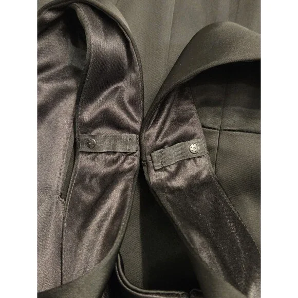 White House Black Market Little Black Dress Size 6 Belted Cocktail Party Wedding - Picture 8 of 15